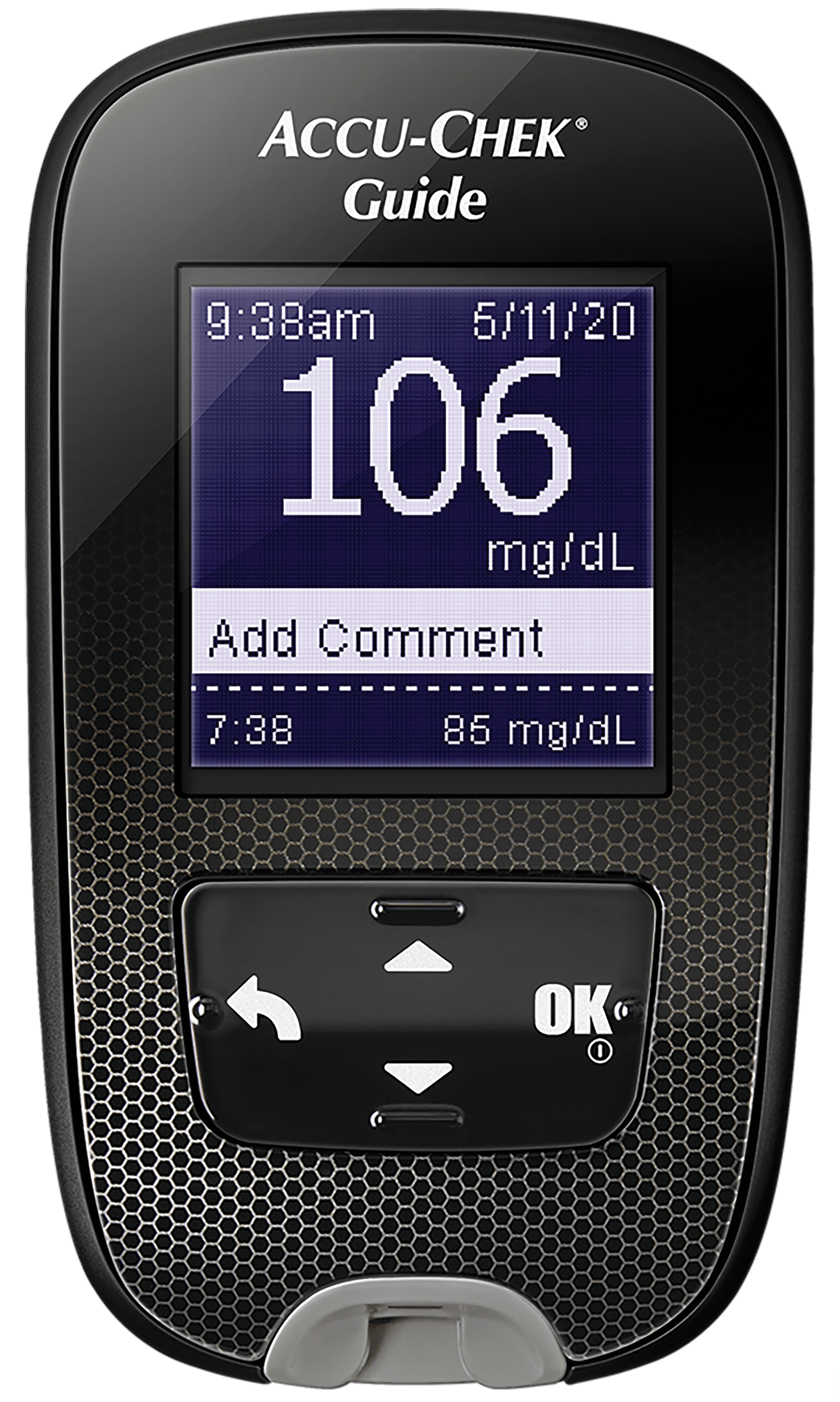 Accu-Chek® Guide blood glucose meter (measurement in mmol/L)