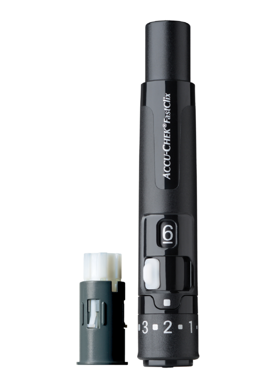 Accu-Chek FastClix lancing device and lancet