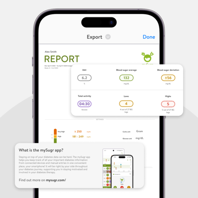 mySugr App Reports